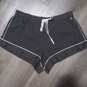 EUC: VICTORIA'S SECRET; POLKA DOT, PINK & BLACK COTTON SLEEP P.J. SHORT!